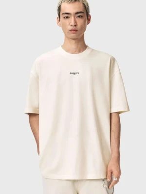 AllSaints t-shirt bawełniany MIKRO biały