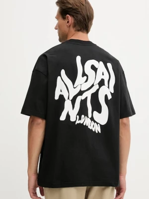 AllSaints t-shirt bawełniany ORLANDO męski kolor czarny M066PC