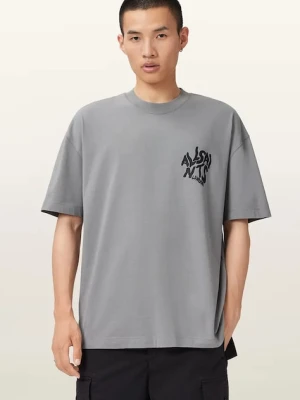 AllSaints t-shirt bawełniany ORLANDO męski kolor szary M066PC