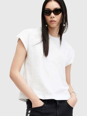 AllSaints t-shirt bawełniany RUE TEE damski kolor biały W185JB