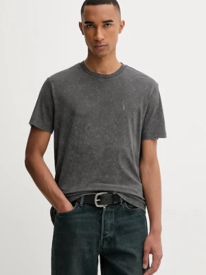 AllSaints t-shirt bawełniany SAKA męski kolor czarny gładki M016JC
