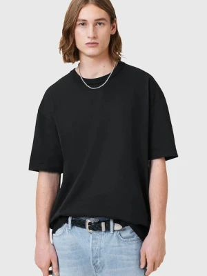 AllSaints t-shirt bawełniany SONNY męski kolor czarny gładki M007JC