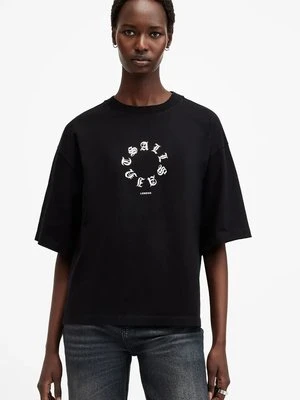 AllSaints t-shirt bawełniany TIEROTH damskie kolor czarny W148JB