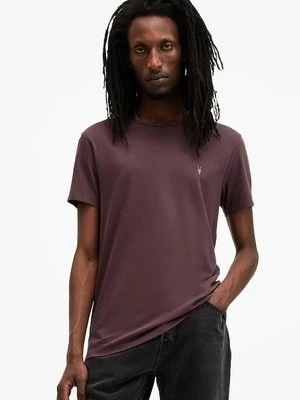 AllSaints t-shirt bawełniany TONIC męski kolor fioletowy gładki M028JB