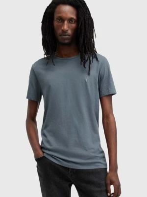 AllSaints t-shirt bawełniany TONIC męski kolor niebieski gładki M028JB