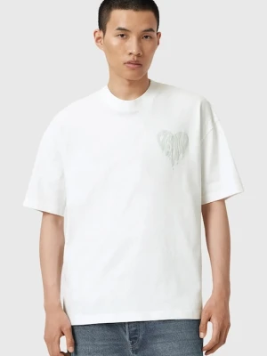 AllSaints t-shirt bawełniany TRIP męski kolor biały z nadrukiem M010PD