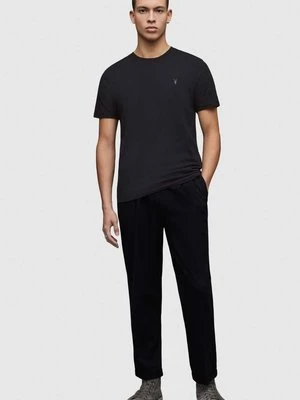 AllSaints t-shirt BRACE TONIC CREW męski kolor czarny gładki MD131G