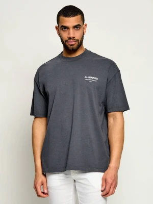 AllSaints T-shirt DREAMER | Oversize fit grafitowy