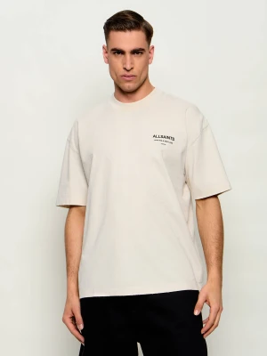 AllSaints T-shirt DREAMER | Oversize fit beżowy
