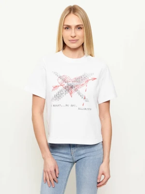 AllSaints T-shirt HEARTACHE LISA | Regular Fit biały
