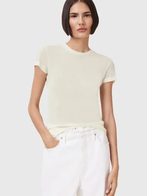 AllSaints t-shirt JUNE damski kolor beżowy W182JC