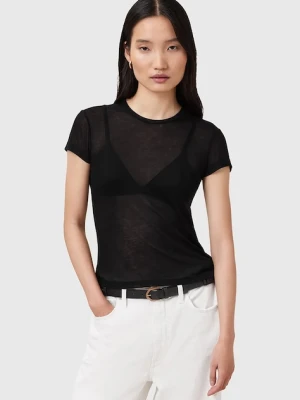 AllSaints t-shirt JUNE damski kolor czarny W182JC
