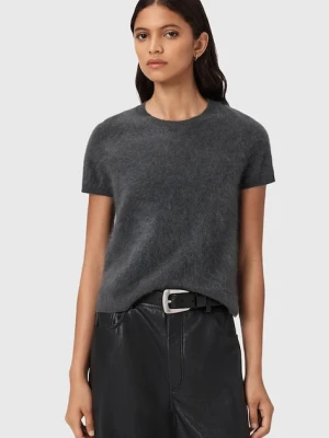 AllSaints t-shirt kaszmirowy REBEL TEE