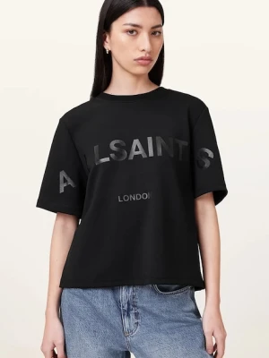 AllSaints t-shirt LINI BIGGY damskie kolor czarny W210JA