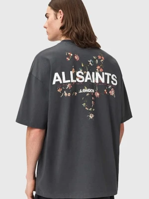 AllSaints T-shirt męski bawełniany PENTACLE czarny