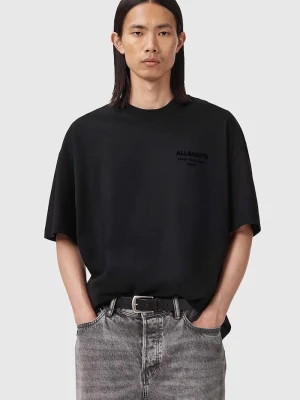 AllSaints t-shirt męski bawełniany XANDER czarny