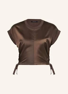 Allsaints T-Shirt Mira Z Mieszanki Materiałów braun