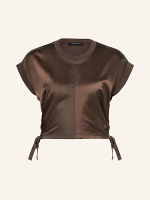 Allsaints T-Shirt Mira Z Mieszanki Materiałów braun