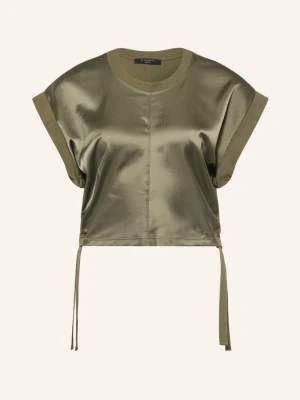 Allsaints T-Shirt Mira Z Mieszanki Materiałów gruen OLIWKOWY