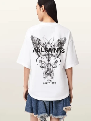 AllSaints T-shirt oversize damski bawełniany HALIS