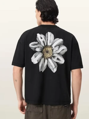 AllSaints T-shirt oversize męski bawełniany PETALS