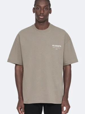 AllSaints T-shirt oversize męski bawełniany zielony