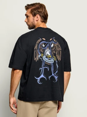 AllSaints T-shirt Raptour | Loose fit czarny
