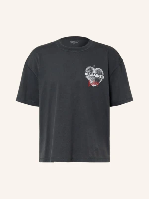 Allsaints T-Shirt Reflect schwarz czarny