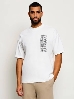 AllSaints T-shirt Repeat | Oversize fit biały
