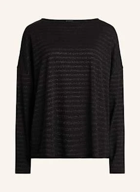 Allsaints T-Shirt Rita Z Błyszczącą Przędzą schwarz