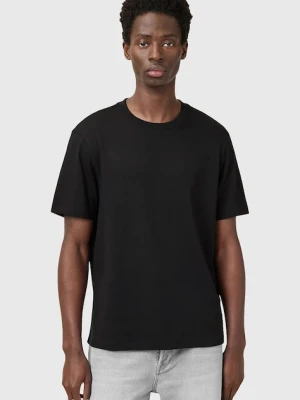 AllSaints t-shirt SLATER męski kolor czarny gładki M009JC