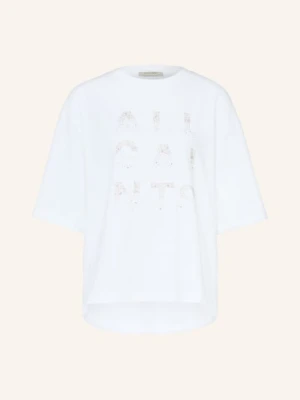 Allsaints T-Shirt Stacks Amelie Z Kamieniami Ozdobnymi weiss