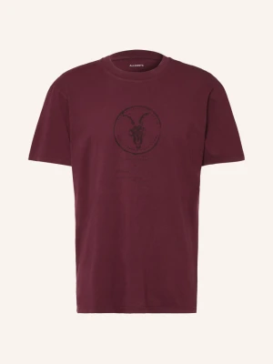 Allsaints T-Shirt Tier Hale rot CIEMNOCZERWONY
