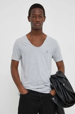 AllSaints t-shirt Tonic męski kolor szary gładki