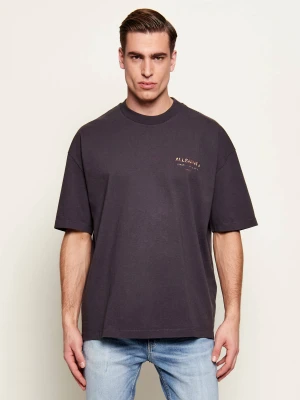 AllSaints T-shirt UNDERGROUND | Oversize fit grafitowy