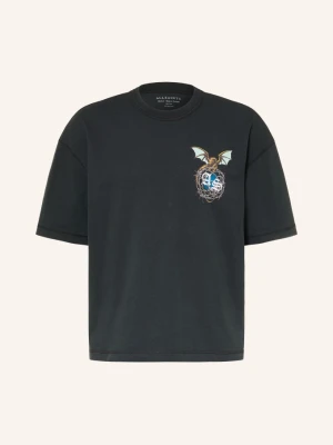 Allsaints T-Shirt Wyvern schwarz CZARNY