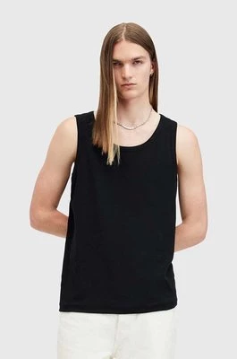 AllSaints top bawełniany EDWARDS VEST kolor czarny M008JB