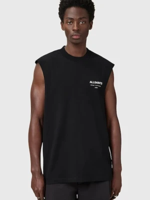 AllSaints top bawełniany UNDERGROUND kolor czarny M038PC