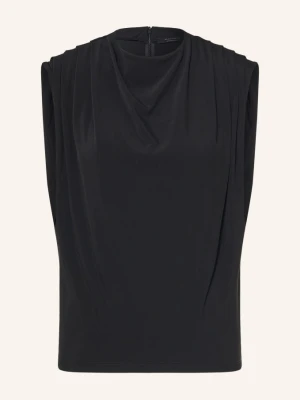 Allsaints Top Emerson schwarz CZARNY
