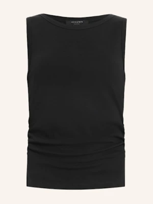Allsaints Top Katarina schwarz CZARNY