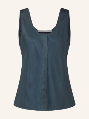 Allsaints Top Koszulowy Milla Z Jedwabiem blau NIEBIESKI