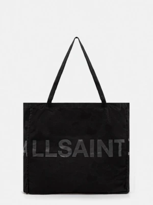 AllSaints torba bawełniana LARGE kolor czarny M170XC