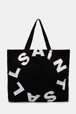 AllSaints torba bawełniana LARGE TIERRA TOTEBAG kolor czarny MB705Z