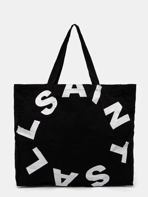 AllSaints torba bawełniana LARGE TIERRA TOTEBAG kolor czarny MB705Z