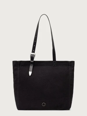 AllSaints torba męska HAVEN CANVS E / W TOTE czarny