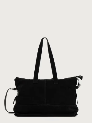 AllSaints torba męska skórzana CASSIUS N / S TOTE czarny