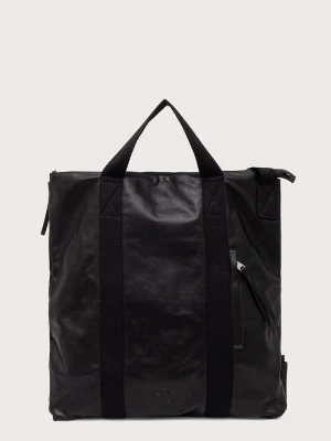 AllSaints torba męska skórzana KIT LEATHER BACKPACK czarny