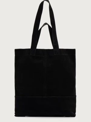 AllSaints torba męska zamszowa CASSIUS N / S TOTE czarny