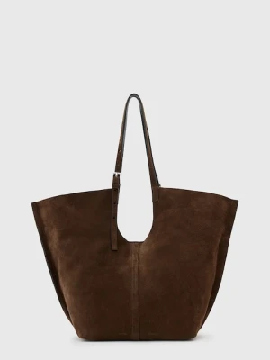 AllSaints torba zamszowa ARA kolor brązowy W338XC