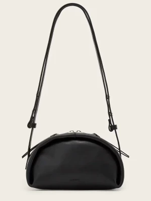 AllSaints torebka crossbody damska skórzana ROSALIE czarny
